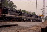 SOU 2616 and 3 GE's at the north end of Glenwood Yard